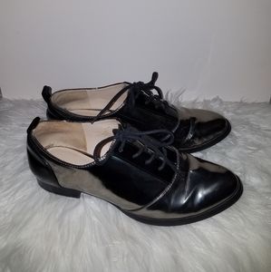 Silver Mirror Finish Oxfords